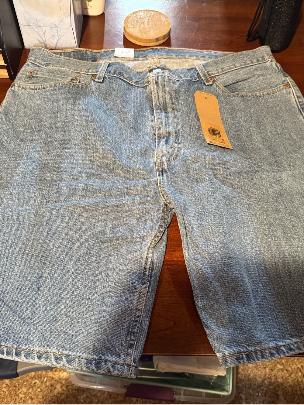 Levi's Light Blue Denim Jean Shorts